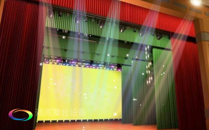 淮安市淮陰開明實驗學(xué)校報告廳 機械舞臺吊桿、剛性防火幕項目竣工